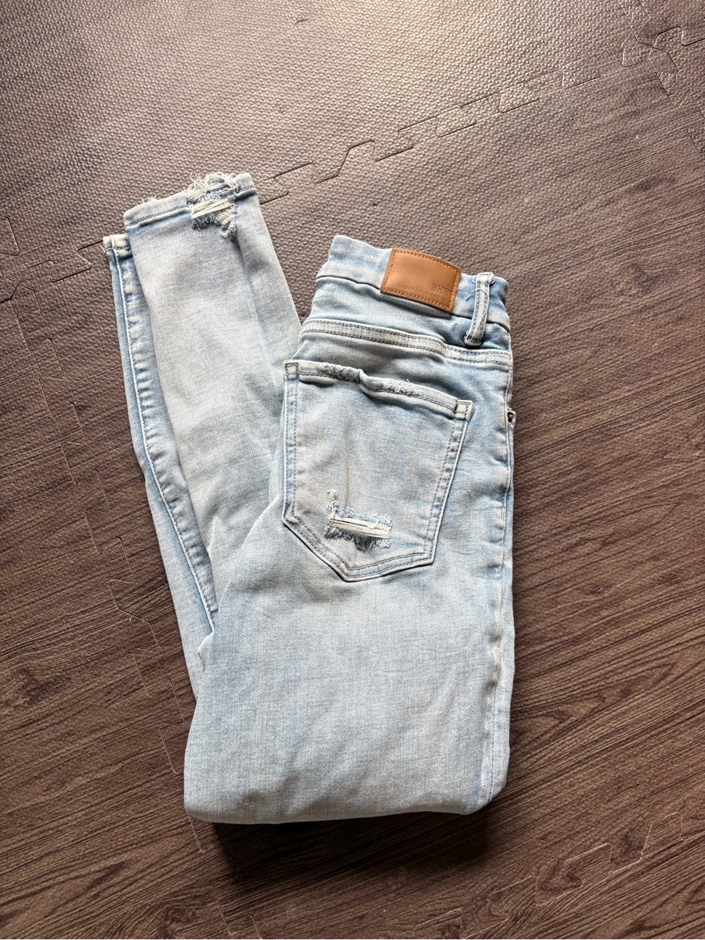 BKE Billie Light Blue Distressed Women's Skinny Jeans